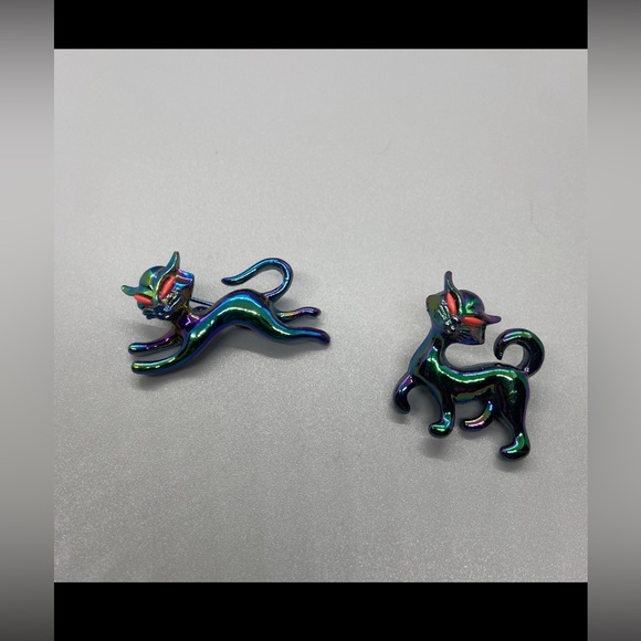 AUCTION 🛍️🤩 Vintage Cat Pin Set #6451